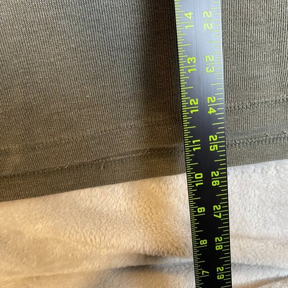 Eddie Bauer Men's Pullover Quarter Zip Sweatshirt Large Green 1/4 Zip - Picture 4 of 12